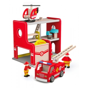 Ігровий набір Viga Toys Пожежна станція (50828)