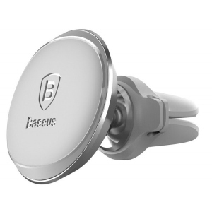 Тримач для мобільного пристрою Baseus Magnetic Air Vent Car Mount With Cable Clip (SUGX020012)