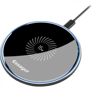 Зарядний пристрій Essager Desktop QI Magnetic Wireless Phone Charger 15W Black (EWXZMX-JMB01) Київ