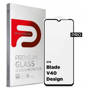 Захисне скло для смартфону Armorstandart Pro for ZTE Blade V40 Design Black (ARM68740)