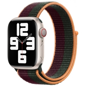 Уцінка - Ремінець для смарт-годинника Apple 41mm Dark Cherry/Forest Green Sport Loop - Regular (ML2R3ZM/A) офіційний магазин