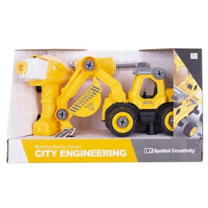 Пластиковий конструктор DIY Spatial Creativity Экскаватор с электродвигателем LM8011-DZ-1 (CJ-1365027)
