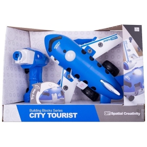 Пластиковий конструктор DIY Spatial Creativity Самолет с электродвигателем LM8074-DZ-1 (CJ-1379247)