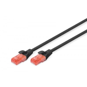 Кабель патч-корд Digitus CAT 6 UTP 0.5 м Black (DK-1617-005/BL)