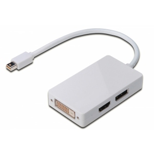 Адаптер Mini Display Port-HDMI Digitus Mini DisplayPort to DisplayPort-HDMI-DVI(24+5) (AK-340509-002-W)