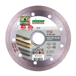 Диск алмазний Distar Decor Slim 1A1R 125x1.2/1.0x8x22.23 мм (11115427010)