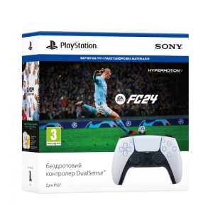 Геймпад Dualsense + PS5 EA SPORTS FC 24 (код)