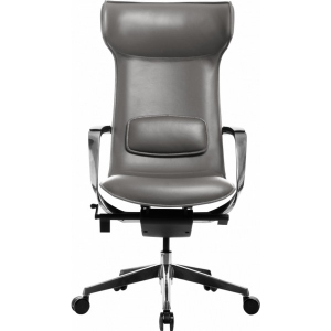 Крісло офісне GT Racer X-003F Leather Dark Gray