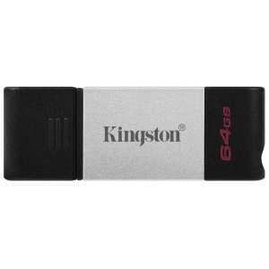порівняти ціни на Флеш USB Kingston DataTraveler 80 64GB USB-C 3.2 Gen 1 USB-C 3.2 Gen1 (DT80/64GB)