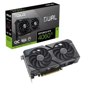 Відеокарта Asus RTX 4060 TI DUAL OC 16GB GDDR6 (DUAL-RTX4060TI-O16G)