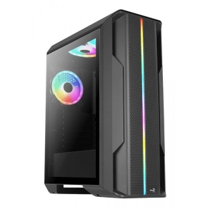 Корпус AEROCOOL Splinter Duo-G-BK-v1 (ACCM-PB26033.11) Black без БЖ