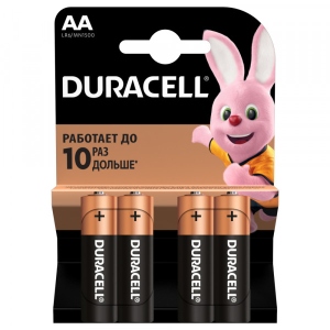Батарейка тип AA Duracell MN-1500  (LR-06) 4шт. Блистер
