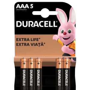 Батарейка тип AAA Duracell AAA (LR03) MN2400 5 шт. (5000394160682)