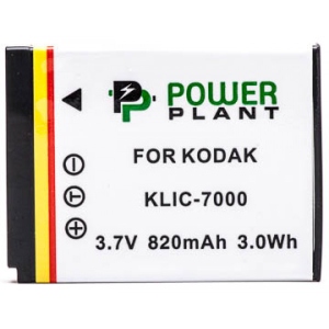 Акумулятор для фотокамери PowerPlant Kodak KLIC-7000 820mAh (DV00DV1152)