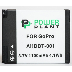 Акумулятор для екшн-камери PowerPlant GoPro AHDBT-001 1100mAh (DV00DV1359)