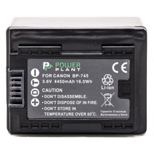 Акумулятор для фотокамери PowerPlant Canon BP-745 Chip 4450mAh (DV00DV1383)
