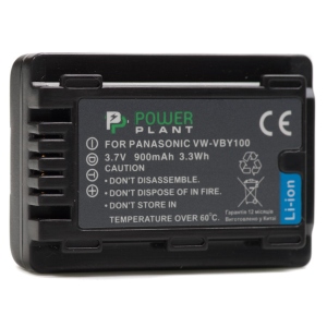 Акумулятор для фотокамери PowerPlant Panasonic VW-VBY100 900mAh (DV00DV1387)