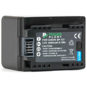 Акумулятор для фотокамери PowerPlant Canon BP-727 Chip 2685mAh (DV00DV1386) в інтернет-магазині