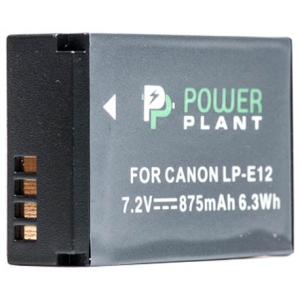 Акумулятор для фотокамери PowerPlant Canon LP-E12 875mAh (DV00DV1311)