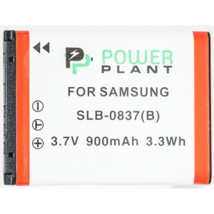 Акумулятор для фотокамери PowerPlant Samsung SLB-0837B 900mAh (DV00DV1178)