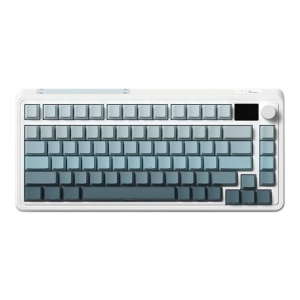 Клавіатура бездротова ігрова FL ESPORTS CMK75 Ultramarine Kailh Box Marshmallow TFT Knob Three-Mode (CMK75-7560)