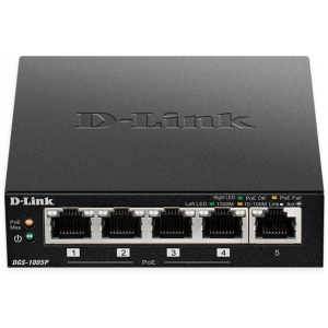 Коммутатор локальної мережі (Switch) D-Link DGS-1005P
