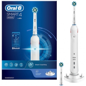 Зубна щітка електрична Oral-B Braun Smart 4 4100s D601.524.3 CR (00000020886)