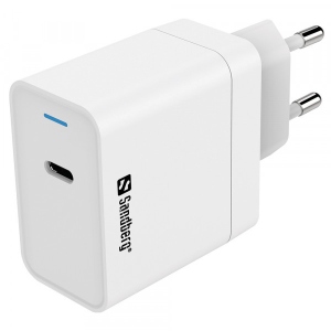 Мережевий зарядний пристрій Sandberg USB-C PD 65W 
White (441-48)