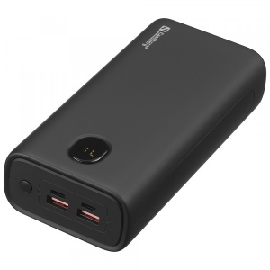 Батарея мобільна Sandberg PD 20W 1.7A QC3.0 30000 mAh ліхтарик (420-68)