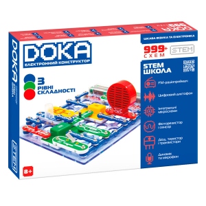Електронний конструктор DOKA ШКОЛА 999+ СХЕМ (D70708)
