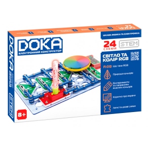 Електронний конструктор DOKA СВІТЛО І КОЛІР RGB (D70700)