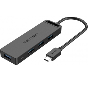Хаб USB Vention USB 3.1 Type-C 4xUSB 3.0 (TGKBB)