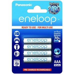 Аккумулятор тип AAA Panasonic Eneloop AAA 750 4BP mAh NI-MH