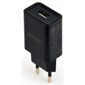 асортимент Мережевий зарядний пристрій EnerGenie EG-UC2A-03 Black