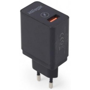 Мережевий зарядний пристрій EnerGenie EG-UQC3-01 Black інтернет-магазин