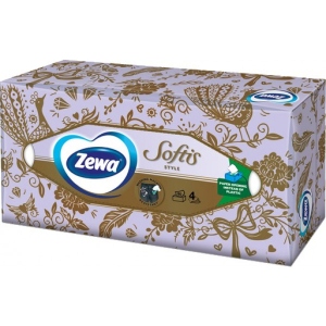 Хусточки паперові Zewa Softis Box  80 (7322540441574)