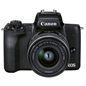 Фотокамера бездзеркальна Canon EOS M50 Mark II Black M15-45 S + 55-200 (4728C041)