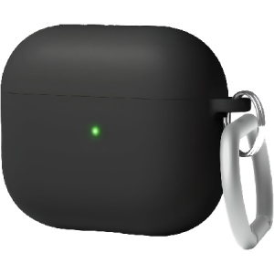 Чохол для навушників Elago Liquid Hybrid Case with Keychain Black for Airpods 3rd Gen (EAP3RH-HANG-BK)