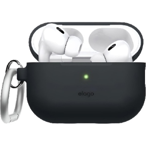 Чохол для навушників Elago Silicone Hang Case Black for Airpods Pro 2nd Gen (EAPP2CSC-ORHA-BK)