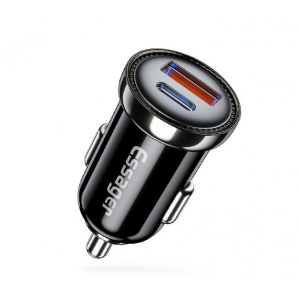 Автомобільний зарядний пристрій Essager Turbo Dual QC3.0 18W Car Charger Blue (ECC2Q-WL0A)