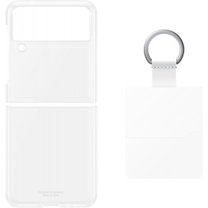 Чохол для смартфону Samsung Clear Cover with Ring Samsung Galaxy Z Flip 3 Transparency (EF-QF711CTEGRU)
