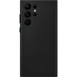 Чохол для смартфона Samsung Leather Cover Galaxy S22 Ultra Black (EF-VS908LBEGRU)