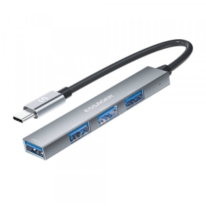 Хаб USB Essager Fengyang  4 in 1 Splitter USB-C port (EHBC04-FY10-P)