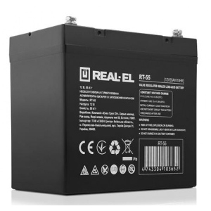 Акумулятор для ДБЖ REAL-EL 12V 55AH (EL122220002) AGM