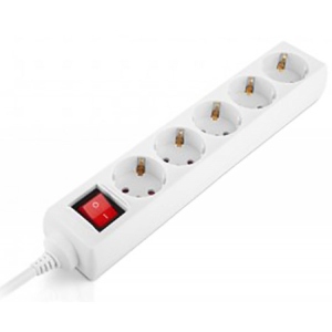 Мережевий фільтр REAL-EL RS-Protect M 1.8m White (EL122300025)