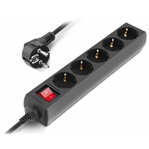 Мережевий фільтр REAL-EL RS-Protect M 5m Black (EL122300030)