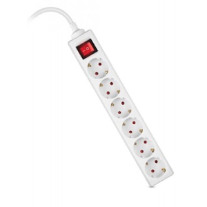 Мережевий фільтр REAL-EL RS-6 Protect M 3m White (EL122300033) в Україні