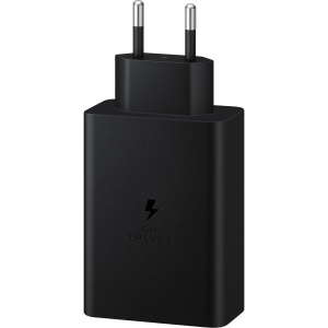 Мережевий зарядний пристрій Samsung Trio 65W 2 Type-C+USB Black (EP-T6530NBEGEU)