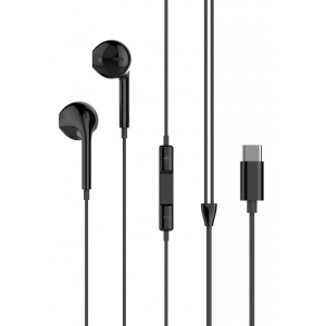 Навушники вкладиші дротові XO EP72 Type-C  Black (XO-EP72BK)