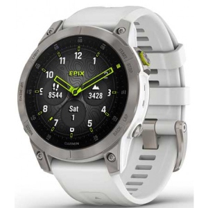 Смарт-годинник Garmin EPIX gen 2 Sapphire White Titanium (010-02582-21)